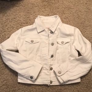 White jean jacket